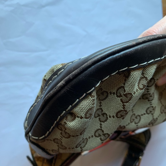 Gucci Hobo Queen Bow Gold Guccisimma Shoulder Bag GG Canvas Shoulder Bag - Picture 11 of 15